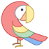 Papegoja maskotar