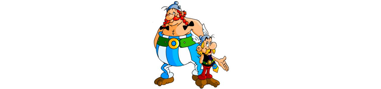 De mascottes van Asterix en Obelix -