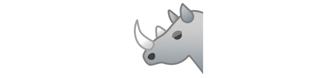 Mascotte rhinocéros - Costumes de mascottes Redbrokoly.com