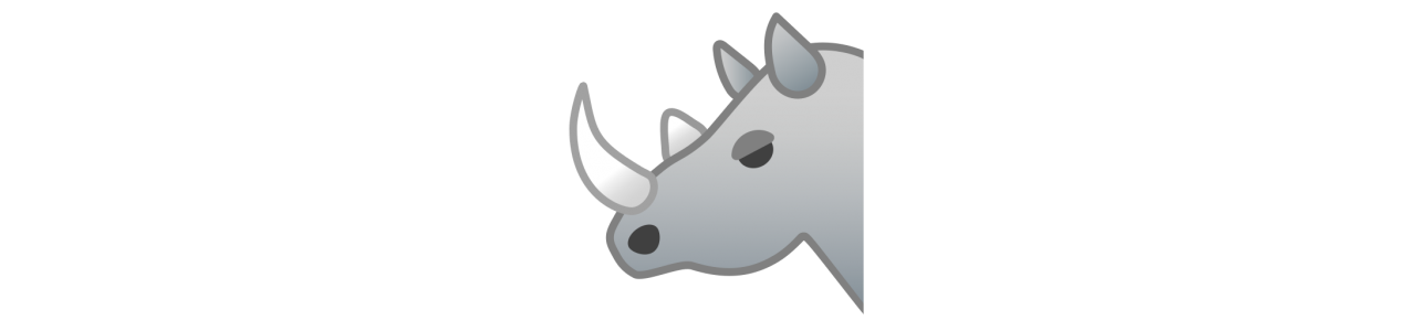 Nashorn Maskottchen - Maskottchenkostüm -