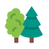 Mascotes de animais da floresta