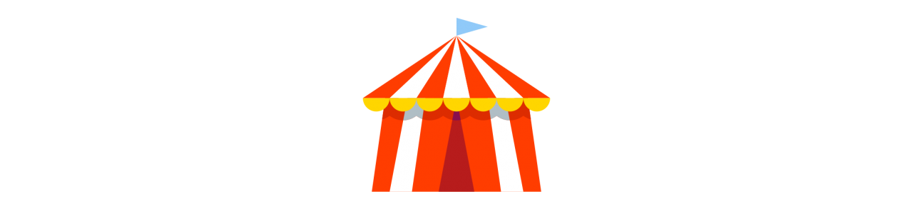 Circus-mascottes - Mascottekostuum -