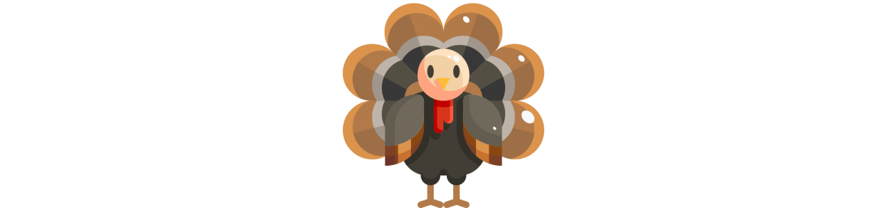 Turkije mascottes - Mascottekostuum -