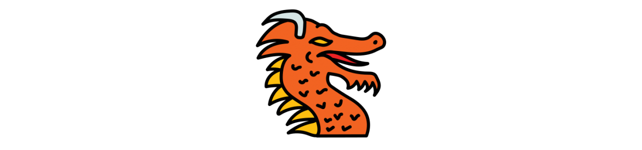 Mascote do dragão - Fantasias de mascote em Redbrokoly.com 