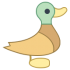 Mascote de patos