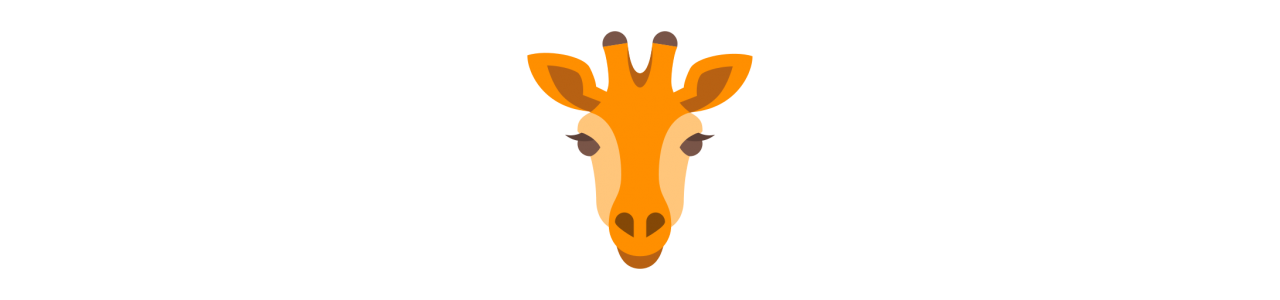 Giraffen-Maskottchen - Maskottchenkostüm -