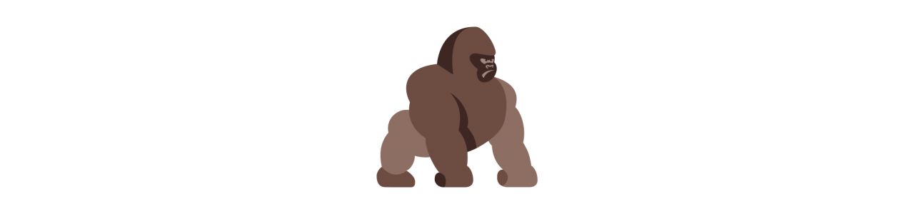 Gorilla maskotar - Maskotdräkt - Redbrokoly.com
