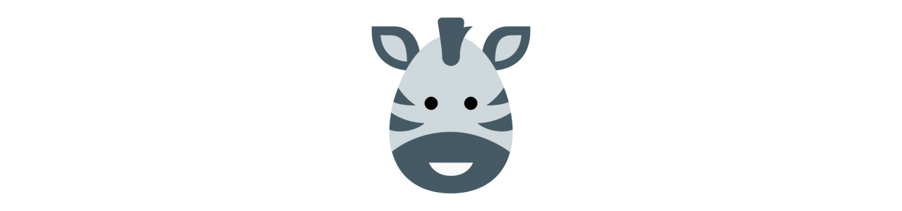 Mascotas de cebra - Disfraz de mascota -