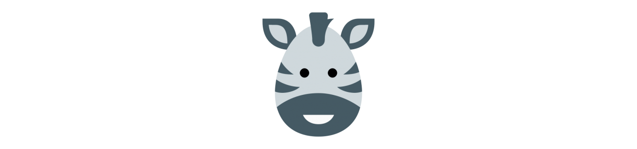Zebra-Maskottchen - Maskottchenkostüm -