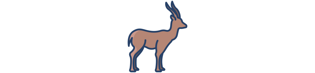 Gazelle maskot - Maskotkostume - Redbrokoly.com