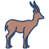 Gazelle-Maskottchen