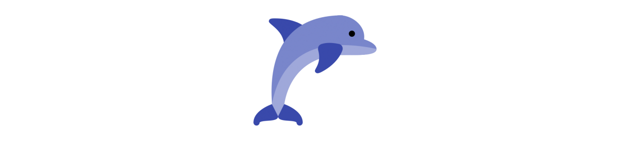 Delfin maskotter - Maskotkostume - Redbrokoly.com