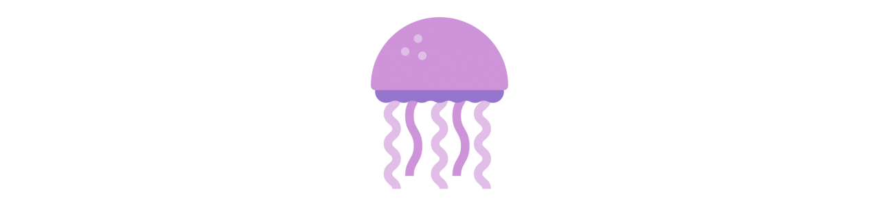 Mascotas de medusas - Disfraz de mascota -