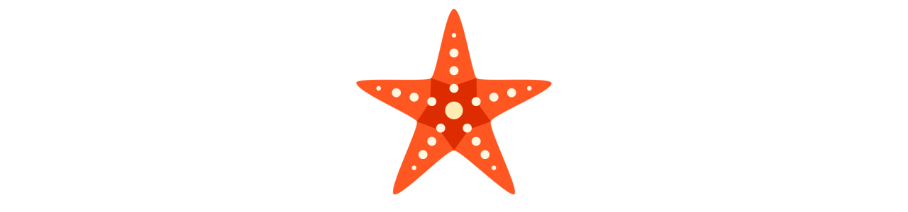 Mascotte di stelle marine - Costume mascotte -