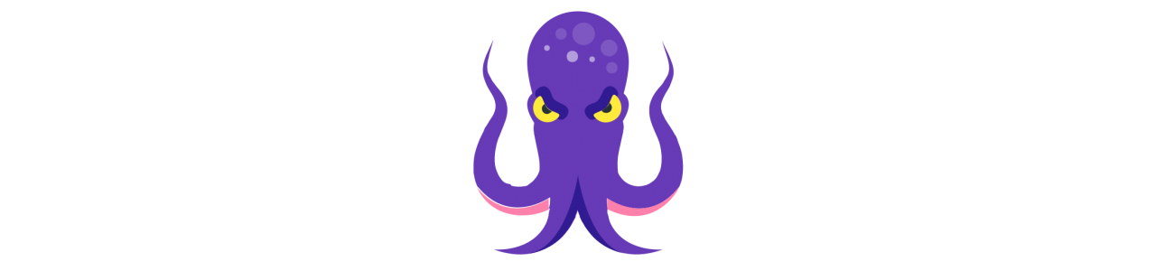 Oktopus-Maskottchen - Maskottchenkostüm -