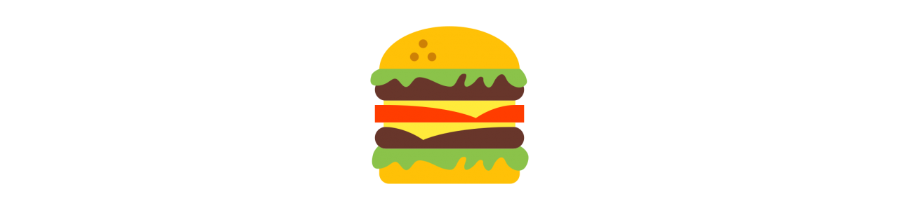 Hamburger-mascottes - Mascottekostuum -