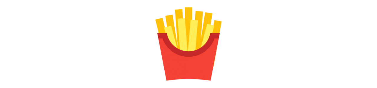 Pommes frites-maskoter – Maskotkostyme –