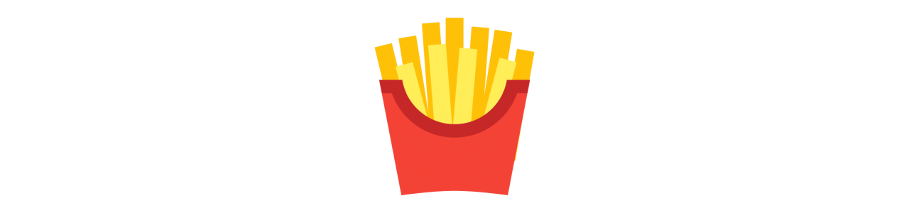 Pommes-Frites-Maskottchen - Maskottchenkostüm -