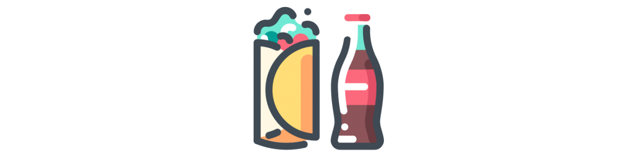 Eten mascotte - Mascottekostuum - Redbrokoly.com