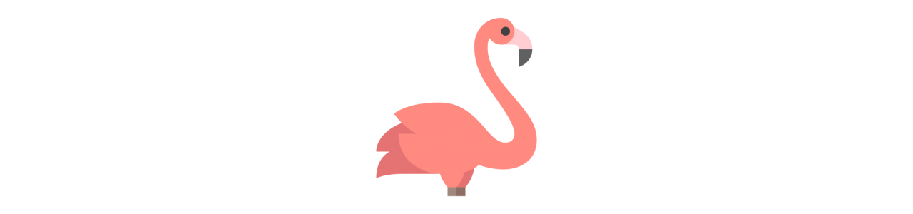 Flamingo-mascottes - Mascottekostuum -