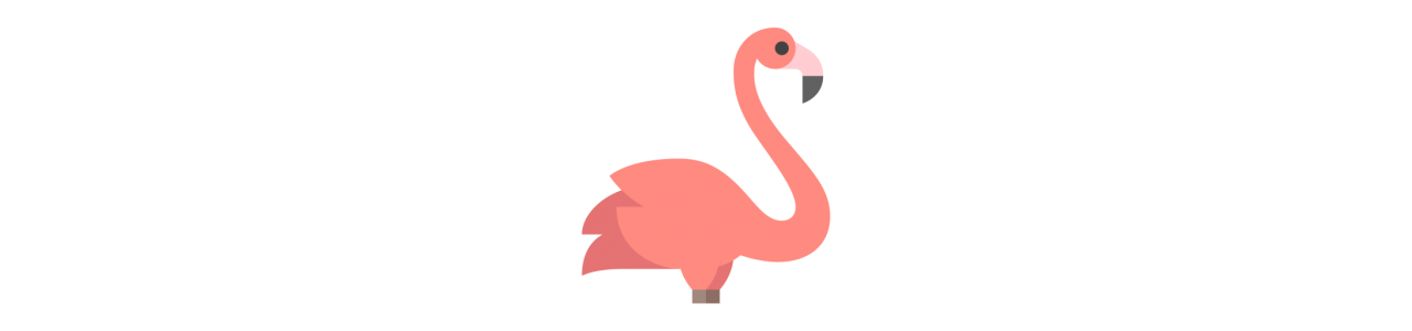 Maskotki flamingi - Déguisement de maskotki -