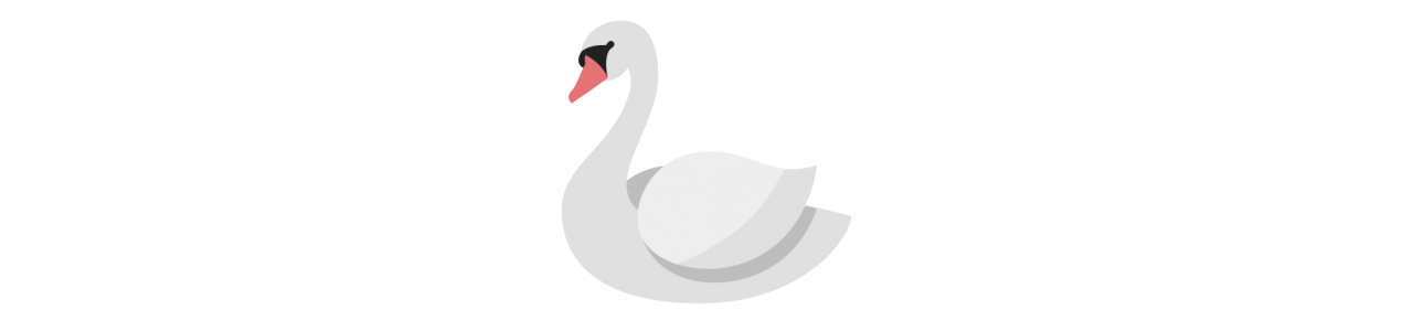 Cisne mascotas - Disfraz de mascota -