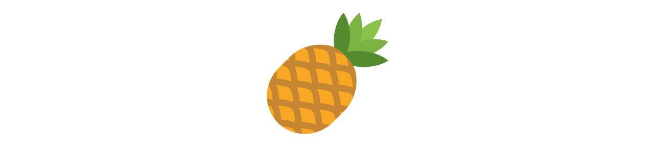 Ananas-Maskottchen - Maskottchenkostüm -