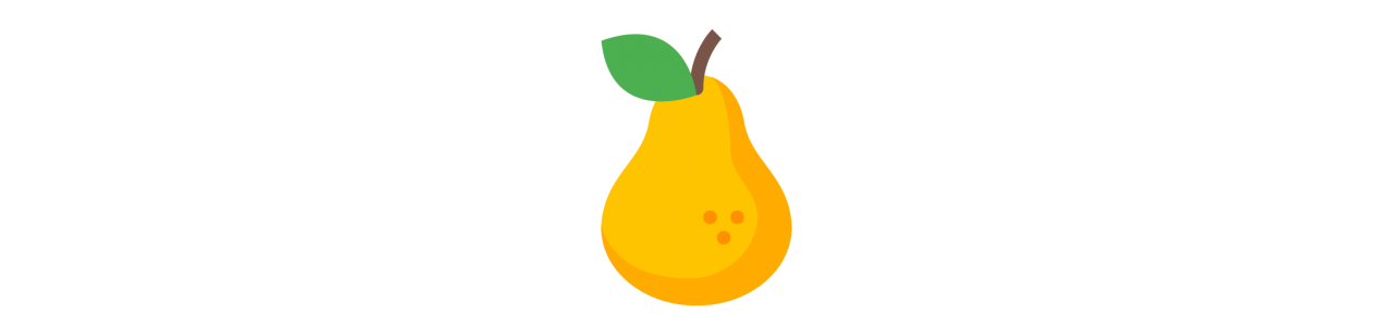 Mascottes de poire - Mascottes - Redbrokoly.com