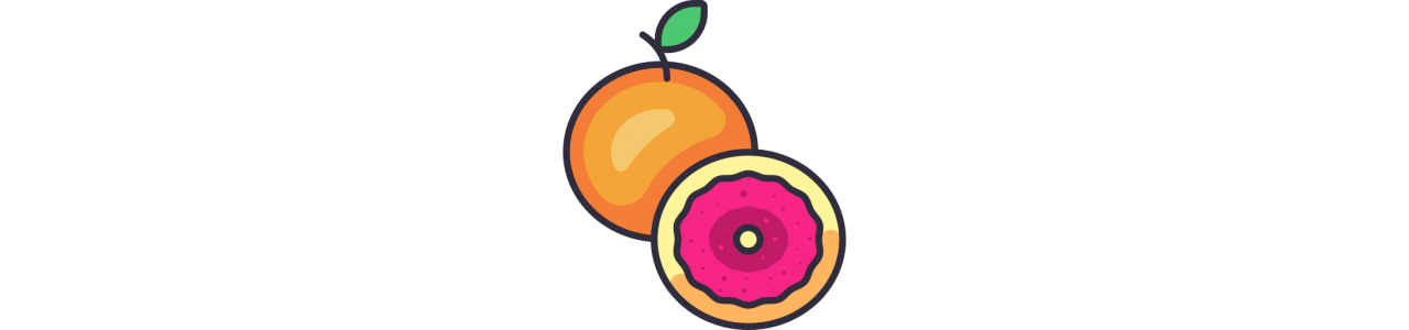 Grapefruit-mascottes - Mascottekostuum -