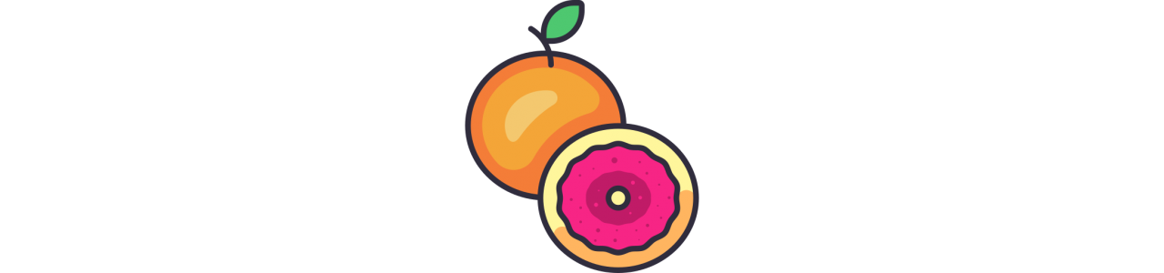 Grapefruit-Maskottchen - Maskottchenkostüm -