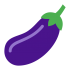 Aubergine maskotter