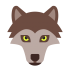 Dire loup mascottes