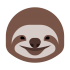 Gigantische luiaardmascottes