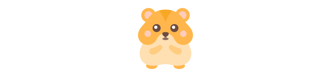Hamster-mascottes - Mascottekostuum -
