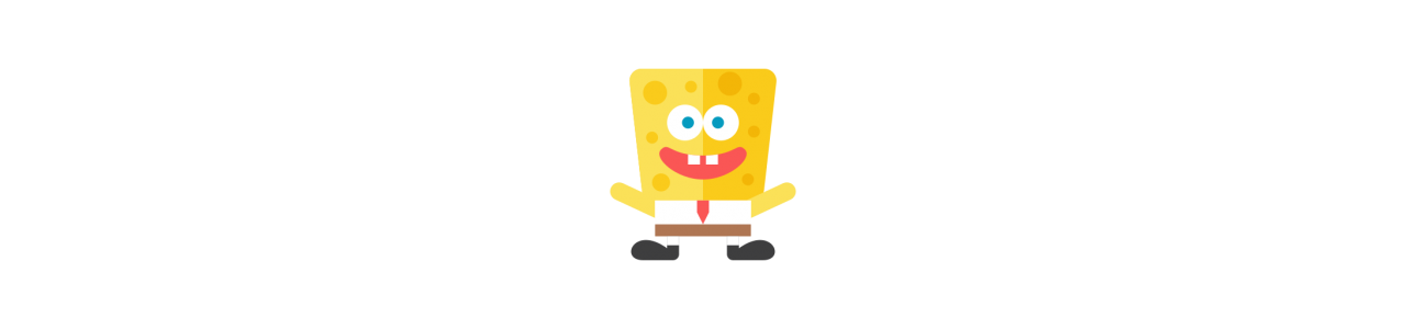 Spongebob-mascottes - Mascottekostuum -