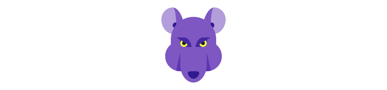 Ratten Mascottes - Mascottekostuum -