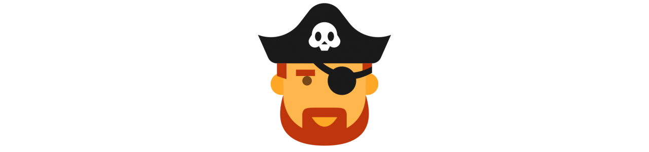 Piraten mascottes - Mascottekostuum -