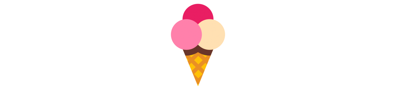 Mascottes de cornet de crème glacée - Mascottes -