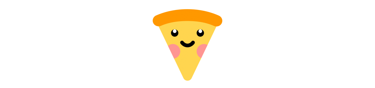 Mascottes de tranche de pizza - Mascottes -