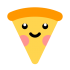 Mascotte di fetta di pizza