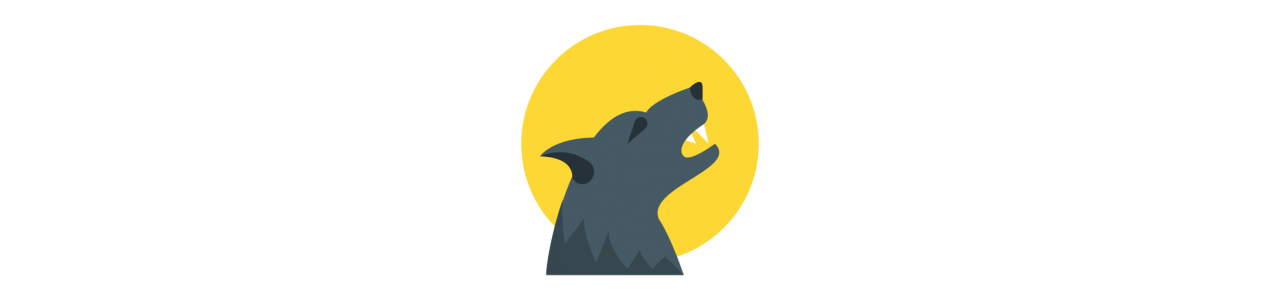 Werwolf-Maskottchen - Maskottchenkostüm -