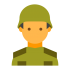 Mascotte soldato dell'esercito