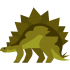 Stegosaurus-Maskottchen