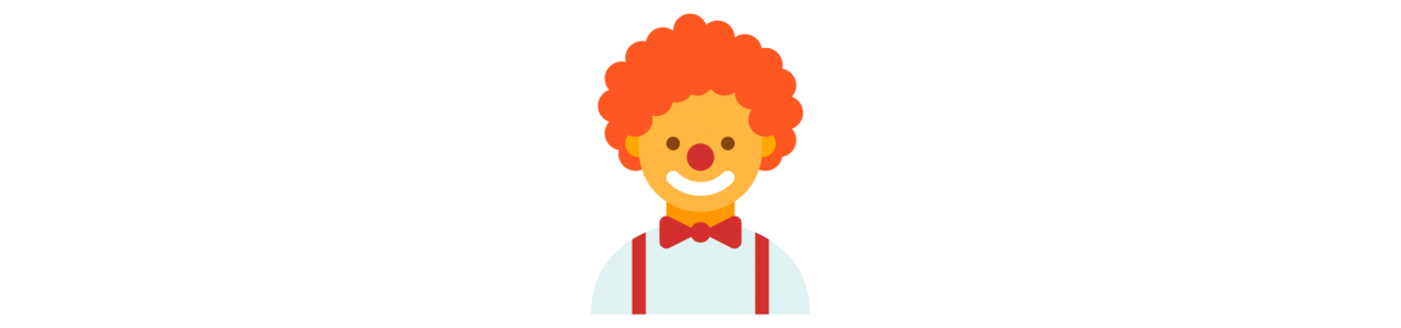 Böse Clown-Maskottchen - Maskottchenkostüm -