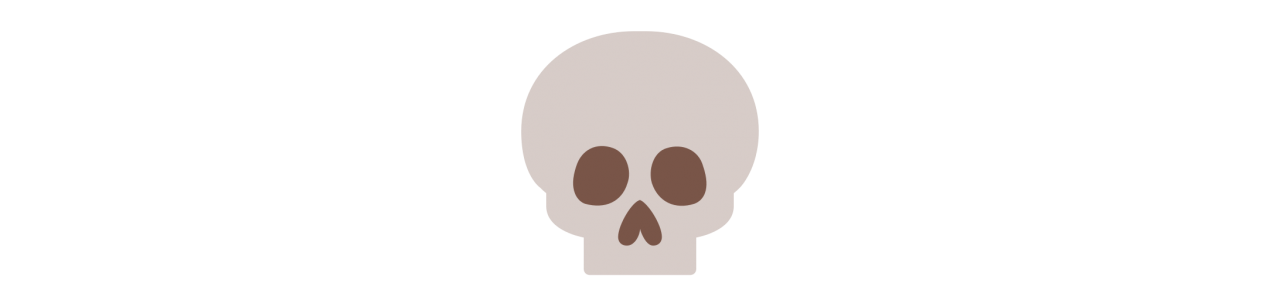 Skull maskot – Maskotkostyme – Redbrokoly.com