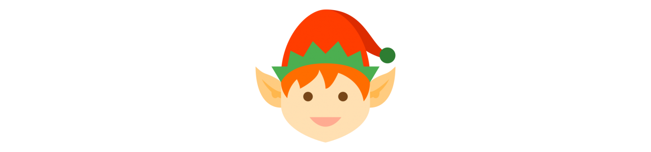 Elf-maskoter - Maskotkostume - Redbrokoly.com