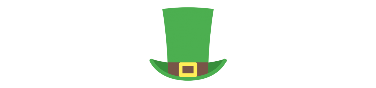 Mascotas de sombrero de duende - Disfraz de