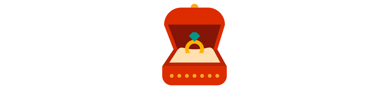 Mascotes de anel de noivado - Traje Mascote -