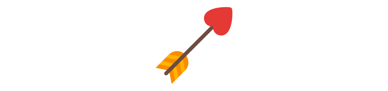 Flèche d'amour mascottes - Mascottes -