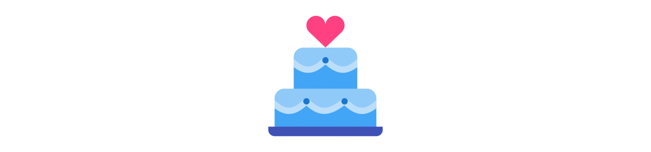 Mascottes de gâteau de mariage - Mascottes -